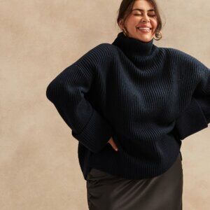 Banana Republic Oversized Merino Cashmere Sweater XXSP NWT